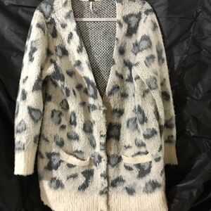Free people leopard cardi